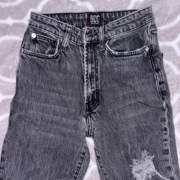 BDG Stretch High Rise Flare Black Jeans - Picture 2 of 3